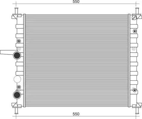 Magneti Marelli 350213895000 - Radiator, mühərrikin soyudulması furqanavto.az