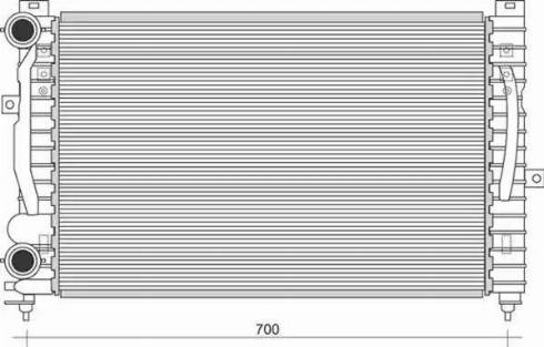 Magneti Marelli 350213849000 - Radiator, mühərrikin soyudulması furqanavto.az