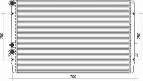 Magneti Marelli 350213845000 - Radiator, mühərrikin soyudulması furqanavto.az