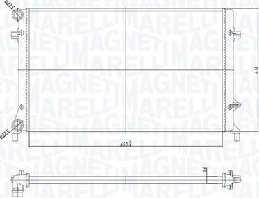 Magneti Marelli 350213853000 - Radiator, mühərrikin soyudulması furqanavto.az