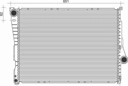 Magneti Marelli 350213857000 - Radiator, mühərrikin soyudulması furqanavto.az