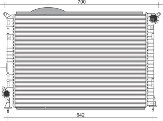 Magneti Marelli 350213860000 - Radiator, mühərrikin soyudulması furqanavto.az