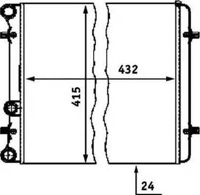 Magneti Marelli 350213804000 - Radiator, mühərrikin soyudulması furqanavto.az