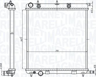 Magneti Marelli 350213819000 - Radiator, mühərrikin soyudulması furqanavto.az