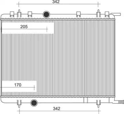 Magneti Marelli 350213884000 - Radiator, mühərrikin soyudulması furqanavto.az