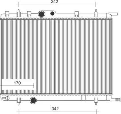 Magneti Marelli 350213885000 - Radiator, mühərrikin soyudulması furqanavto.az