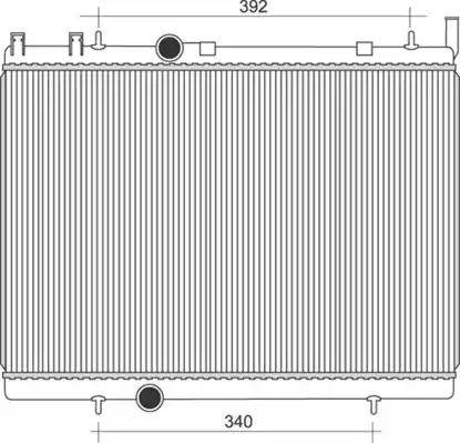 Magneti Marelli 350213888000 - Radiator, mühərrikin soyudulması furqanavto.az