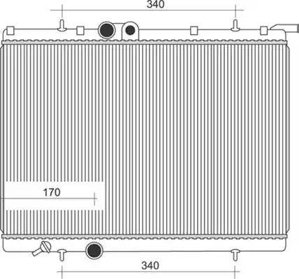 Magneti Marelli 350213883000 - Radiator, mühərrikin soyudulması furqanavto.az