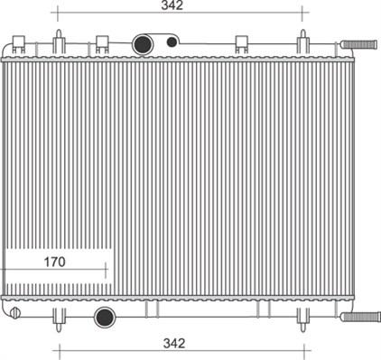 Magneti Marelli 350213887000 - Radiator, mühərrikin soyudulması furqanavto.az