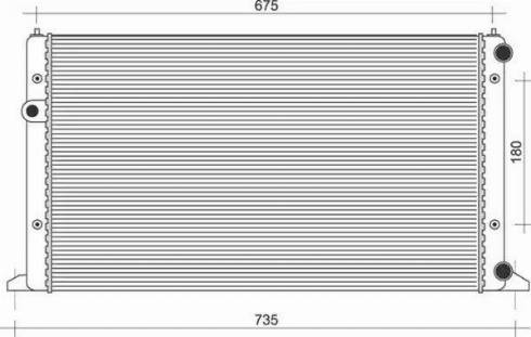 Magneti Marelli 350213839000 - Radiator, mühərrikin soyudulması furqanavto.az