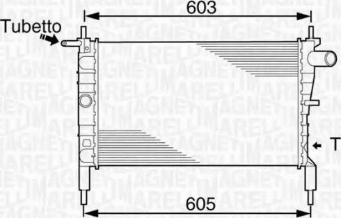 Magneti Marelli 350213831000 - Radiator, mühərrikin soyudulması furqanavto.az