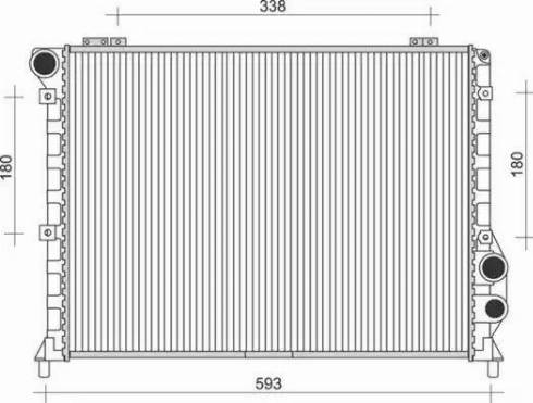 Magneti Marelli 350213833000 - Radiator, mühərrikin soyudulması furqanavto.az