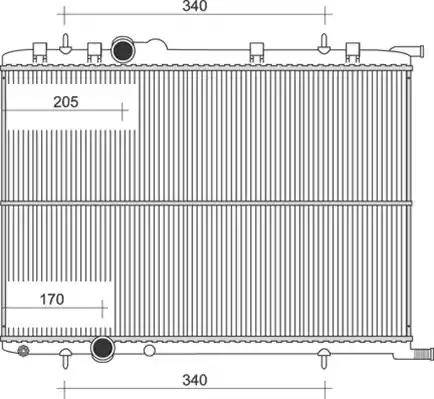 Magneti Marelli 350213875000 - Radiator, mühərrikin soyudulması furqanavto.az