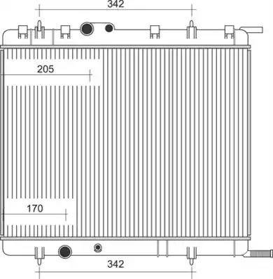 Magneti Marelli 350213878000 - Radiator, mühərrikin soyudulması furqanavto.az