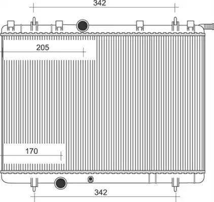 Magneti Marelli 350213873000 - Radiator, mühərrikin soyudulması furqanavto.az