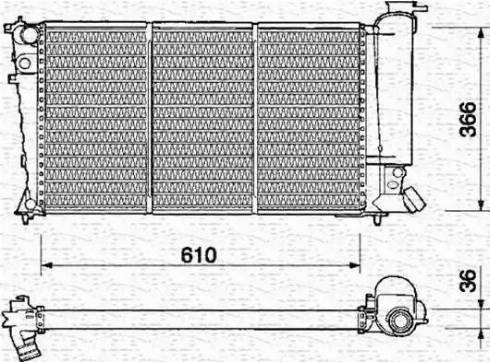 Magneti Marelli 350213312000 - Radiator, mühərrikin soyudulması furqanavto.az