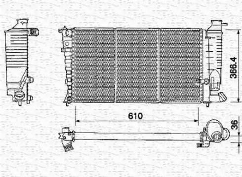 Magneti Marelli 350213376000 - Radiator, mühərrikin soyudulması furqanavto.az