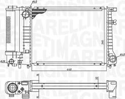 Magneti Marelli 350213240000 - Radiator, mühərrikin soyudulması furqanavto.az