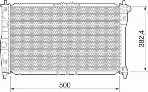 Magneti Marelli 350213268000 - Radiator, mühərrikin soyudulması furqanavto.az