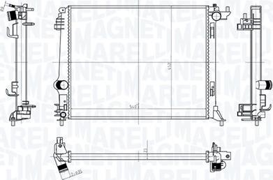 Magneti Marelli 350213207500 - Radiator, mühərrikin soyudulması furqanavto.az