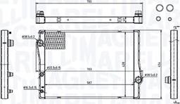 Magneti Marelli 350213214700 - Radiator, mühərrikin soyudulması furqanavto.az