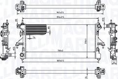 Magneti Marelli 350213215000 - Radiator, mühərrikin soyudulması furqanavto.az