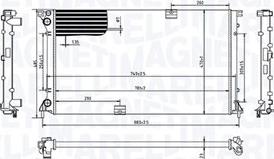 Magneti Marelli 350213213400 - Radiator, mühərrikin soyudulması furqanavto.az