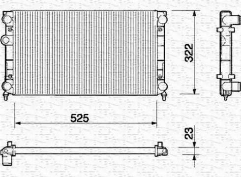 Magneti Marelli 350213212000 - Radiator, mühərrikin soyudulması furqanavto.az