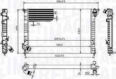 Magneti Marelli 350213212700 - Radiator, mühərrikin soyudulması furqanavto.az