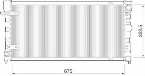 Magneti Marelli 350213272000 - Radiator, mühərrikin soyudulması furqanavto.az