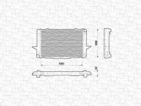 Magneti Marelli 350213790000 - Radiator, mühərrikin soyudulması furqanavto.az