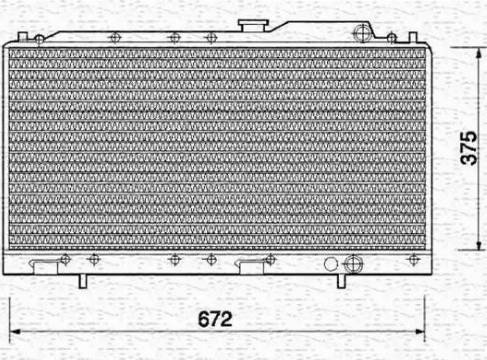 Magneti Marelli 350213703000 - Radiator, mühərrikin soyudulması furqanavto.az