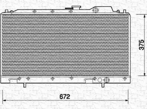 Magneti Marelli 350213702000 - Radiator, mühərrikin soyudulması furqanavto.az