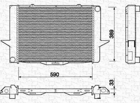 Magneti Marelli 350213713000 - Radiator, mühərrikin soyudulması furqanavto.az