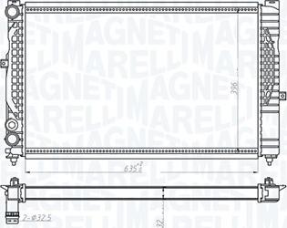 Magneti Marelli 350213712000 - Radiator, mühərrikin soyudulması furqanavto.az