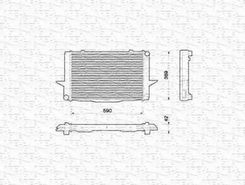 Magneti Marelli 350213789000 - Radiator, mühərrikin soyudulması furqanavto.az