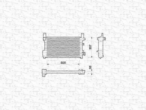 Magneti Marelli 350213784000 - Radiator, mühərrikin soyudulması furqanavto.az