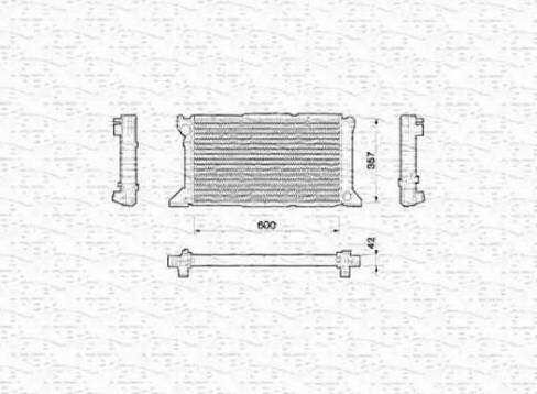 Magneti Marelli 350213782000 - Radiator, mühərrikin soyudulması furqanavto.az