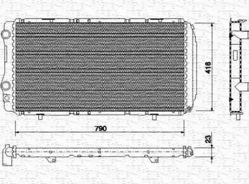 Magneti Marelli 350213731000 - Radiator, mühərrikin soyudulması furqanavto.az