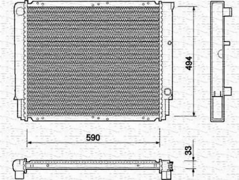 Magneti Marelli 350213733000 - Radiator, mühərrikin soyudulması furqanavto.az