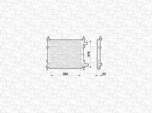 Magneti Marelli 350213777000 - Radiator, mühərrikin soyudulması furqanavto.az