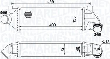 Magneti Marelli 351319204940 - Intercooler, şarj cihazı furqanavto.az