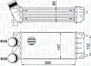 Magneti Marelli 351319204920 - Intercooler, şarj cihazı furqanavto.az