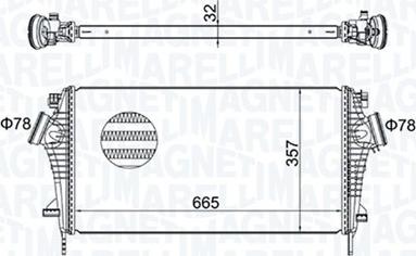 Magneti Marelli 351319204440 - Intercooler, şarj cihazı furqanavto.az