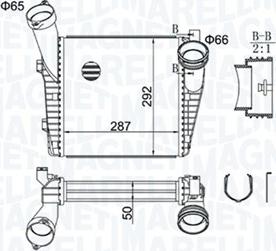 Magneti Marelli 351319204400 - Intercooler, şarj cihazı furqanavto.az