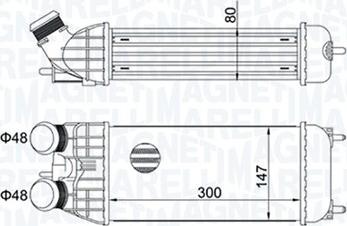 Magneti Marelli 351319204470 - Intercooler, şarj cihazı furqanavto.az