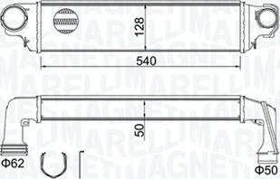 Magneti Marelli 351319204590 - Intercooler, şarj cihazı furqanavto.az