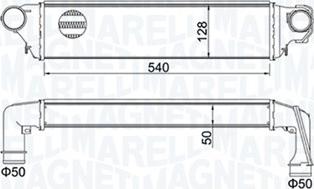 Magneti Marelli 351319204500 - Intercooler, şarj cihazı furqanavto.az