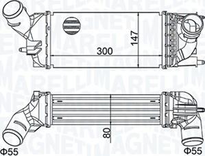 Magneti Marelli 351319204690 - Intercooler, şarj cihazı furqanavto.az