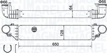 Magneti Marelli 351319204640 - Intercooler, şarj cihazı furqanavto.az